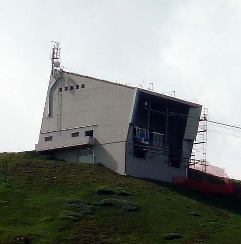 Die Bergstation der Seilbahn im Juli 2013