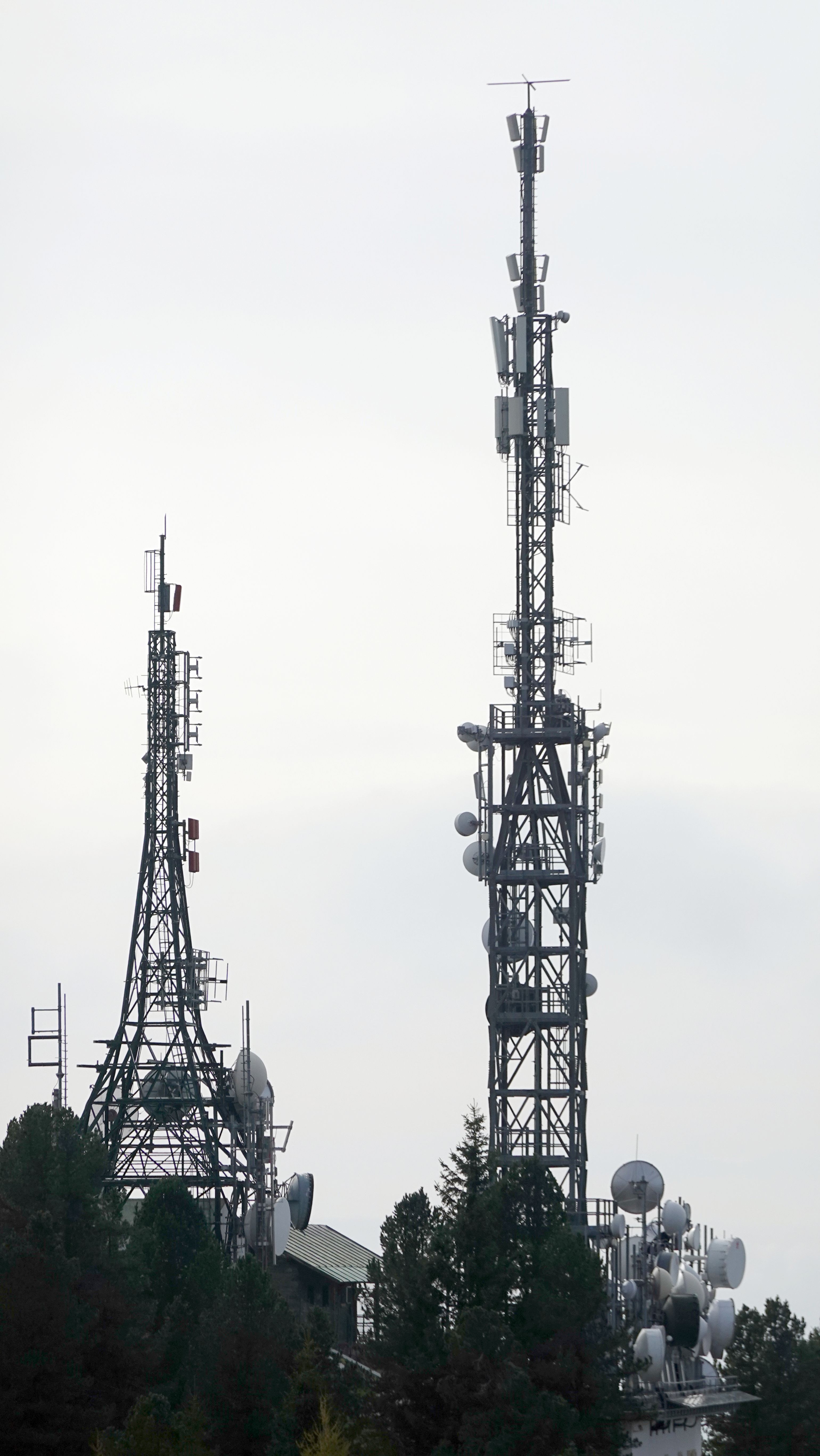 Die Antennen in Richtung Norden im Oktober 2025