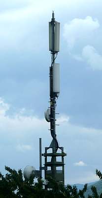Die Anlage von Tim jetzt auch mit den UMTS-Antennen (2011)
