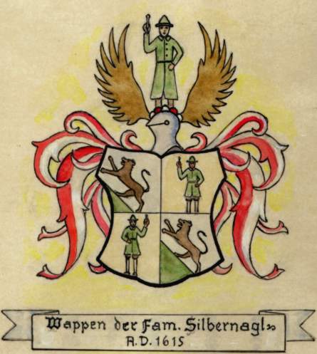 Wappen der Familie Silbernagl aus Bozen - Südtirol